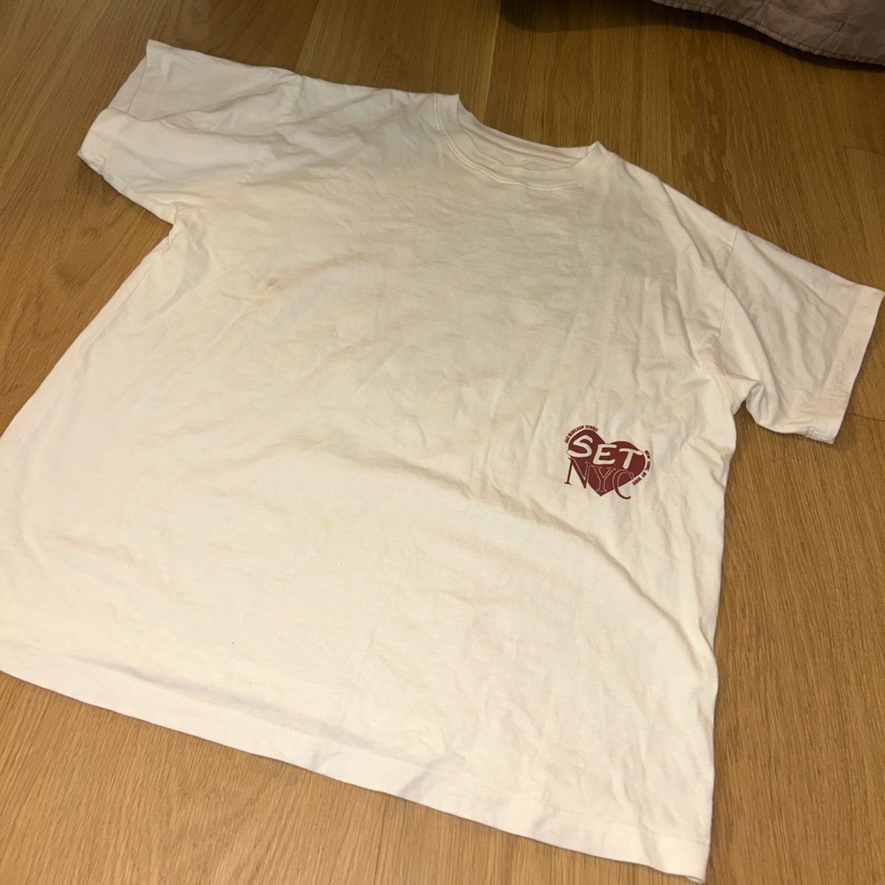 Set Active NYC Pop Up Oversized T Shirt Size XS/S